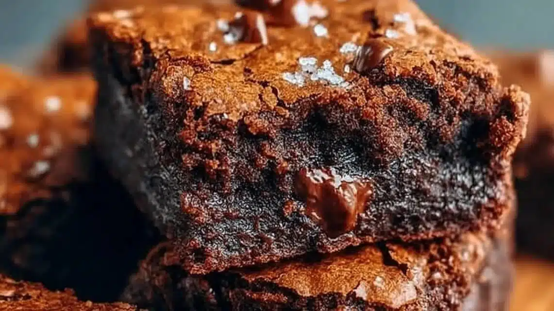 Delicious homemade brownies fresh out of the oven, ready to enjoy.