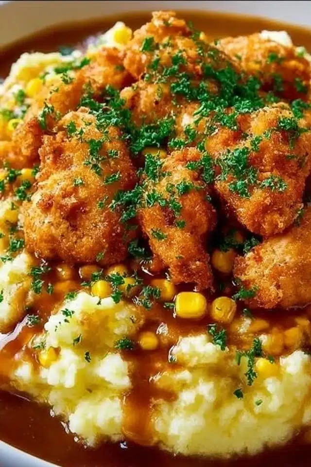 Homestyle Chicken Mashed Potato Bowls