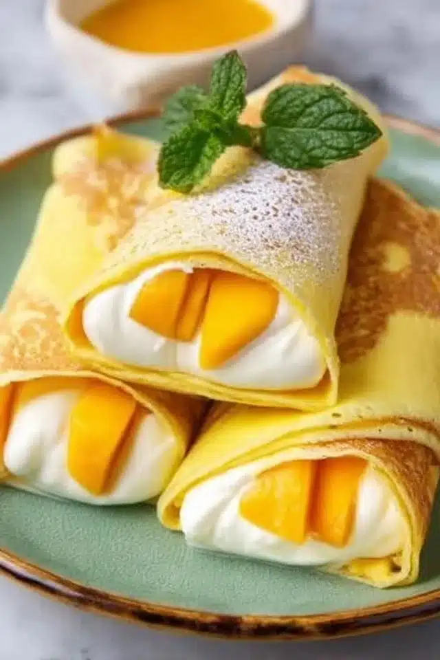 Hong Kong Style Mango Pancake