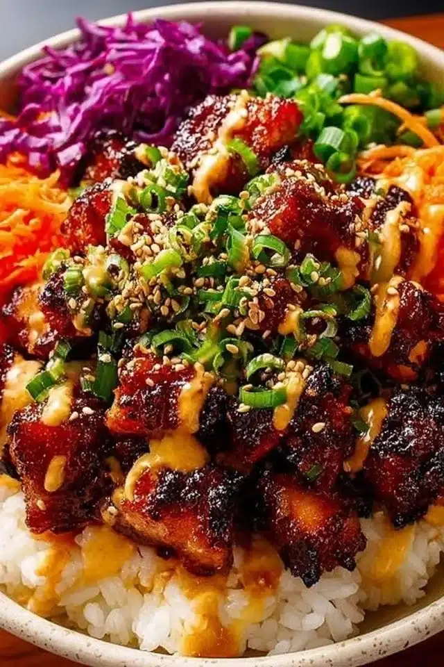 Korean BBQ Chicken Bowls (Easy Weeknight Recipe!)