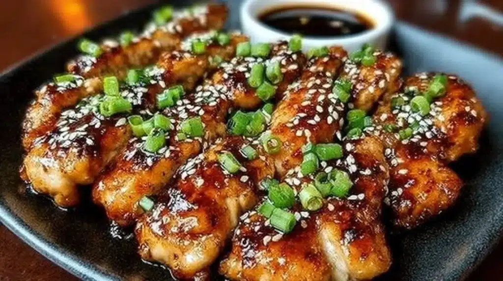 Delicious Korean chicken breasts cooked with traditional flavors and spices