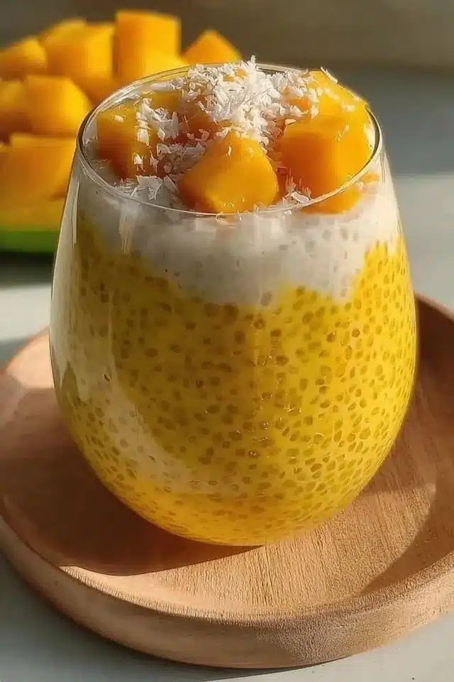 Mango Sago Dessert Pudding