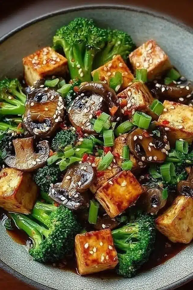 Mushroom and Tofu Stir-Fry