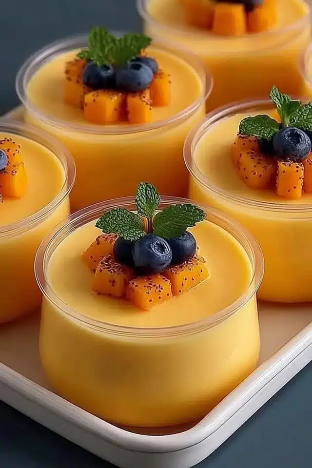 No-Bake Mango Panna Cotta