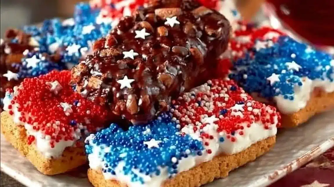 No-bake patriotic desserts in red, white, and blue colors for festive celebrations
