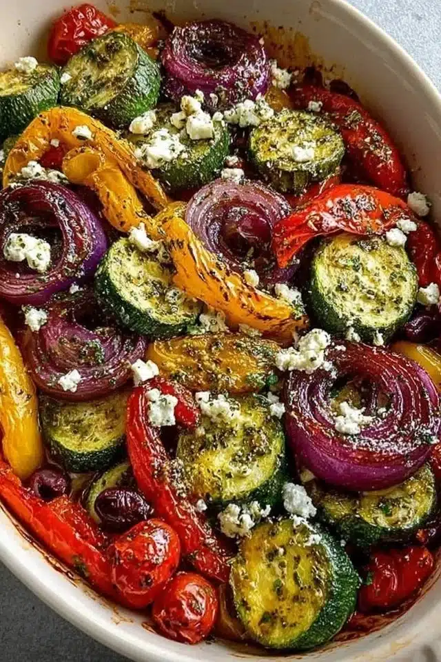 One Pan Greek Vegetables