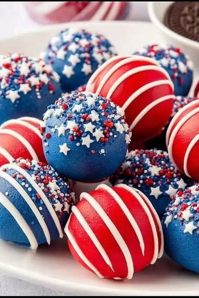 Patriotic Oreo Balls