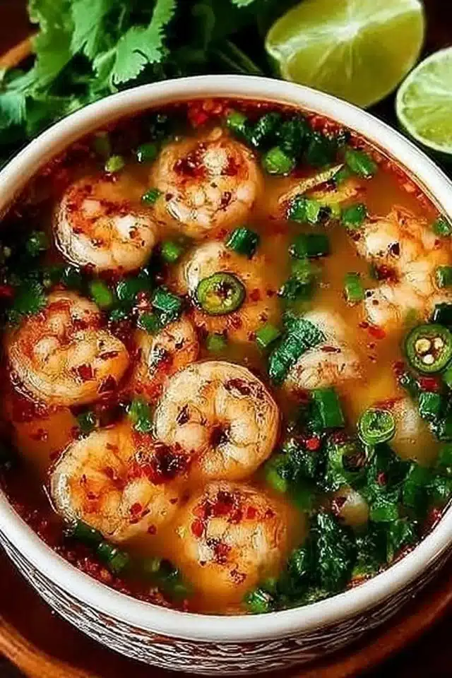 Quick and Spicy Shrimp Soup