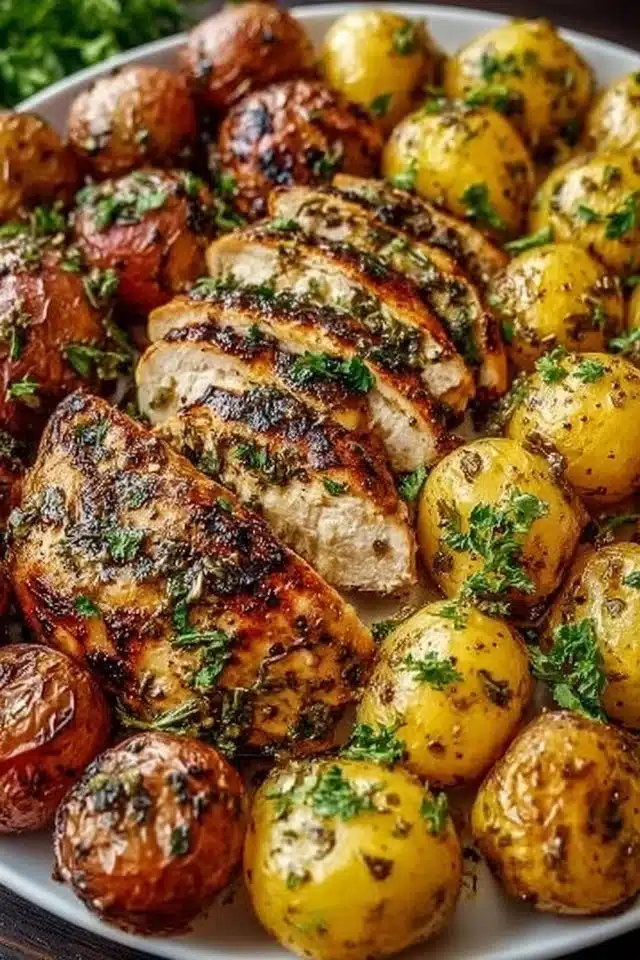 Sheet Pan Lemon Balsamic Chicken and Potatoes Made Easy