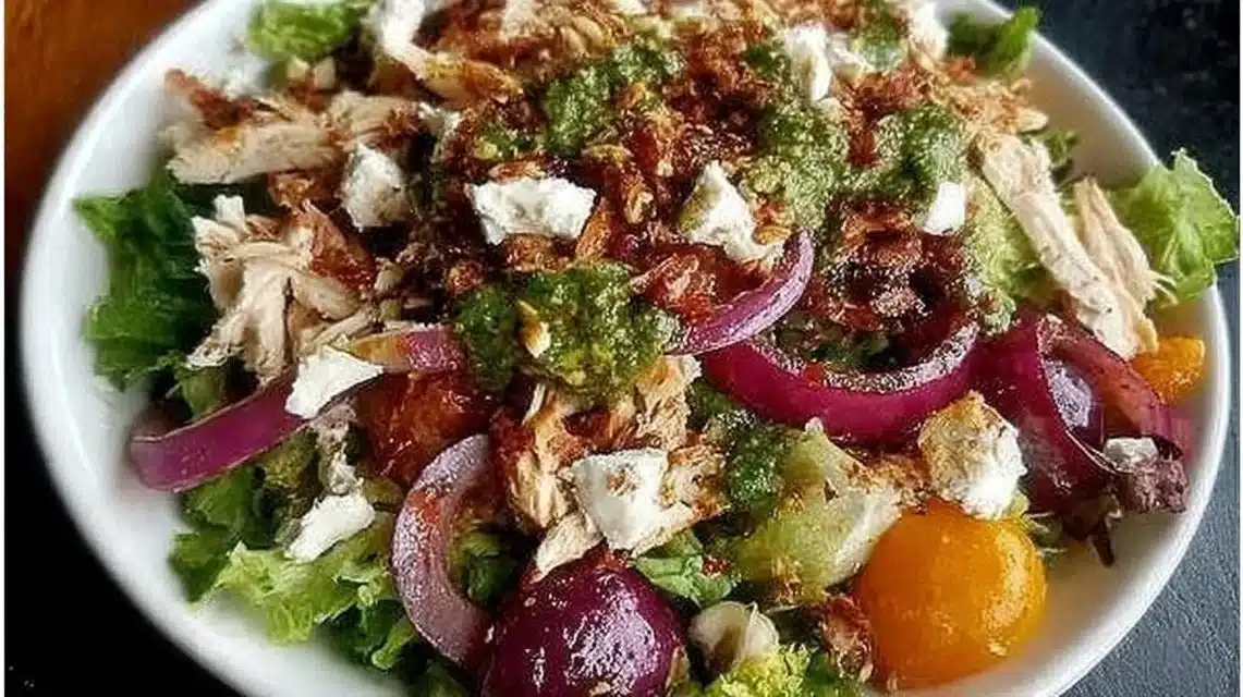 A vibrant and colorful salad showcasing the best salad ingredients