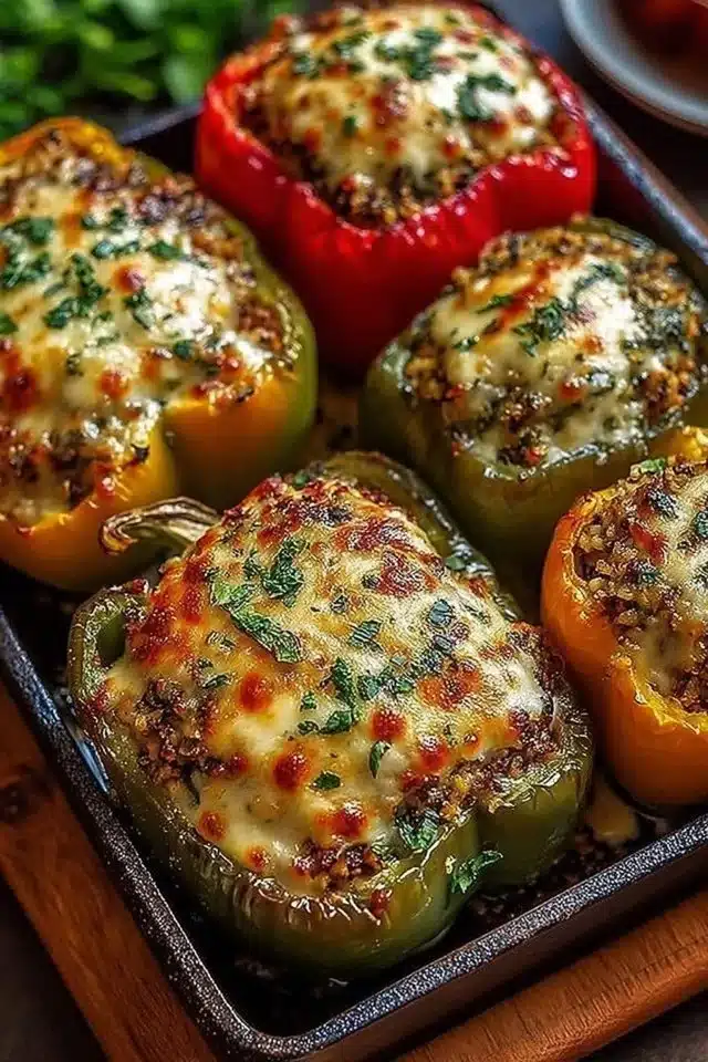 Vegetarian Stuffed Bell Peppers