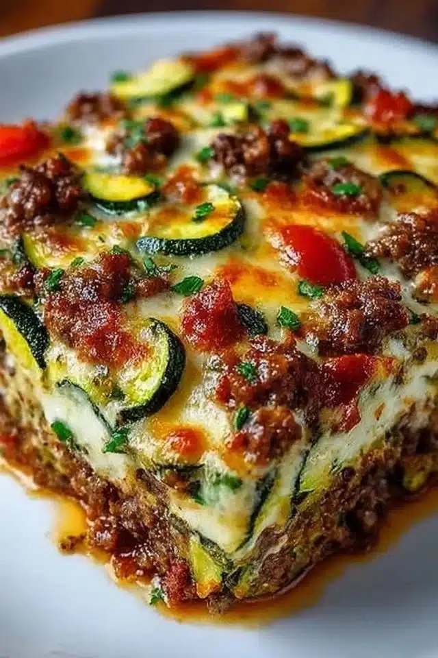 Zucchini Pizza Casserole