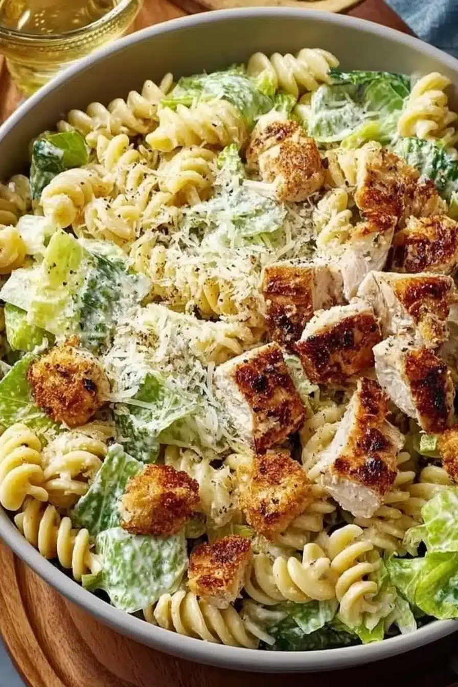 Best 30-Minute Chicken Caesar Pasta Salad for Fresh Weeknight Meals 2 30-Minute Chicken Caesar Pasta Salad