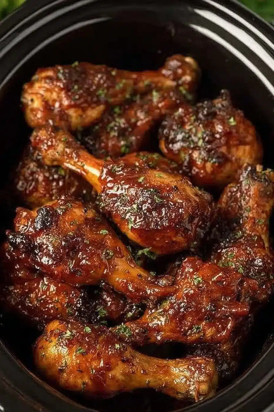 BBQ Chicken Legs Crock Pot Recipe