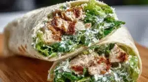 The Best Chicken Caesar Salad Wraps for a Quick Meal Chicken Caesar Salad Wraps served on a plate with fresh ingredients