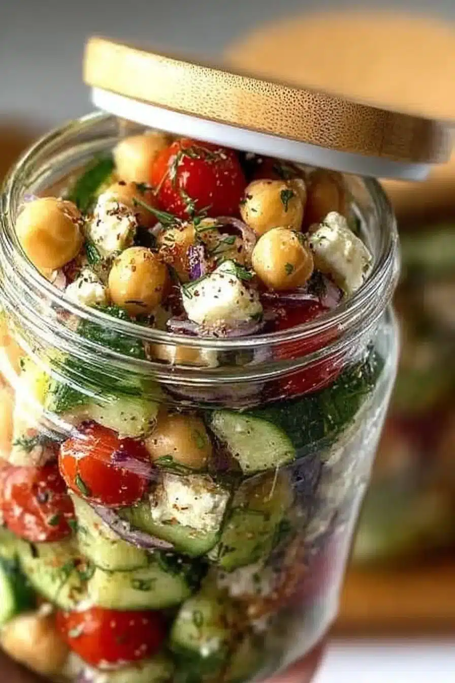 Chickpea Cucumber Salad