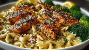 Cowboy Butter Lemon Bowtie Chicken with Broccoli for a Bright and Comforting Dinner Delicious Cowboy Butter Lemon Bowtie Chicken served with broccoli