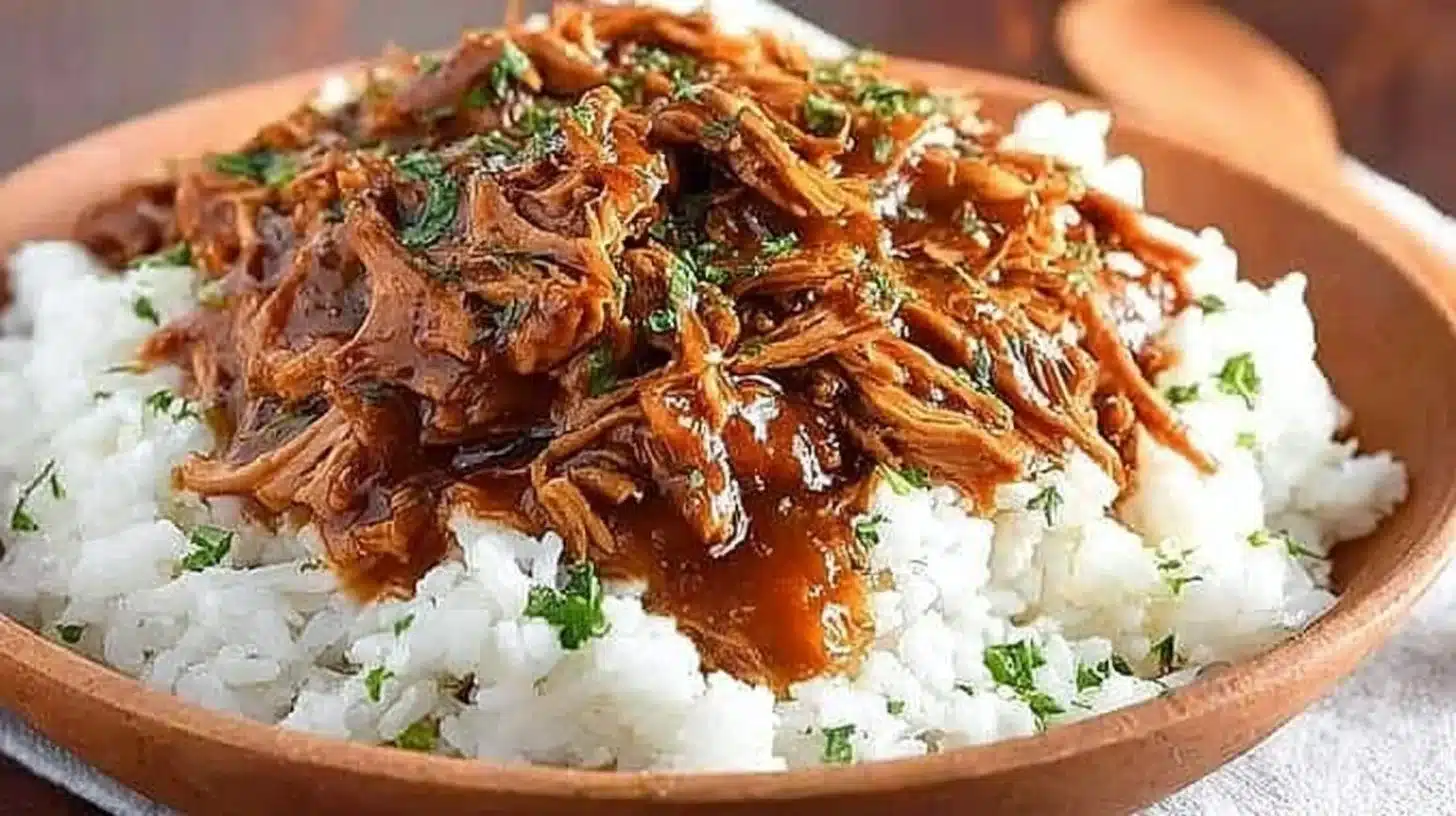 Crockpot Honey Garlic Chicken with Simple Pantry Ingredients 1 Delicious Crockpot Honey Garlic Chicken served with vegetables