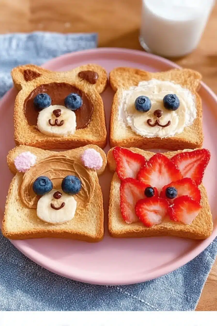Cute Animal Face Toast for a Fun and Easy Breakfast 2 Cute Animal Face Toast