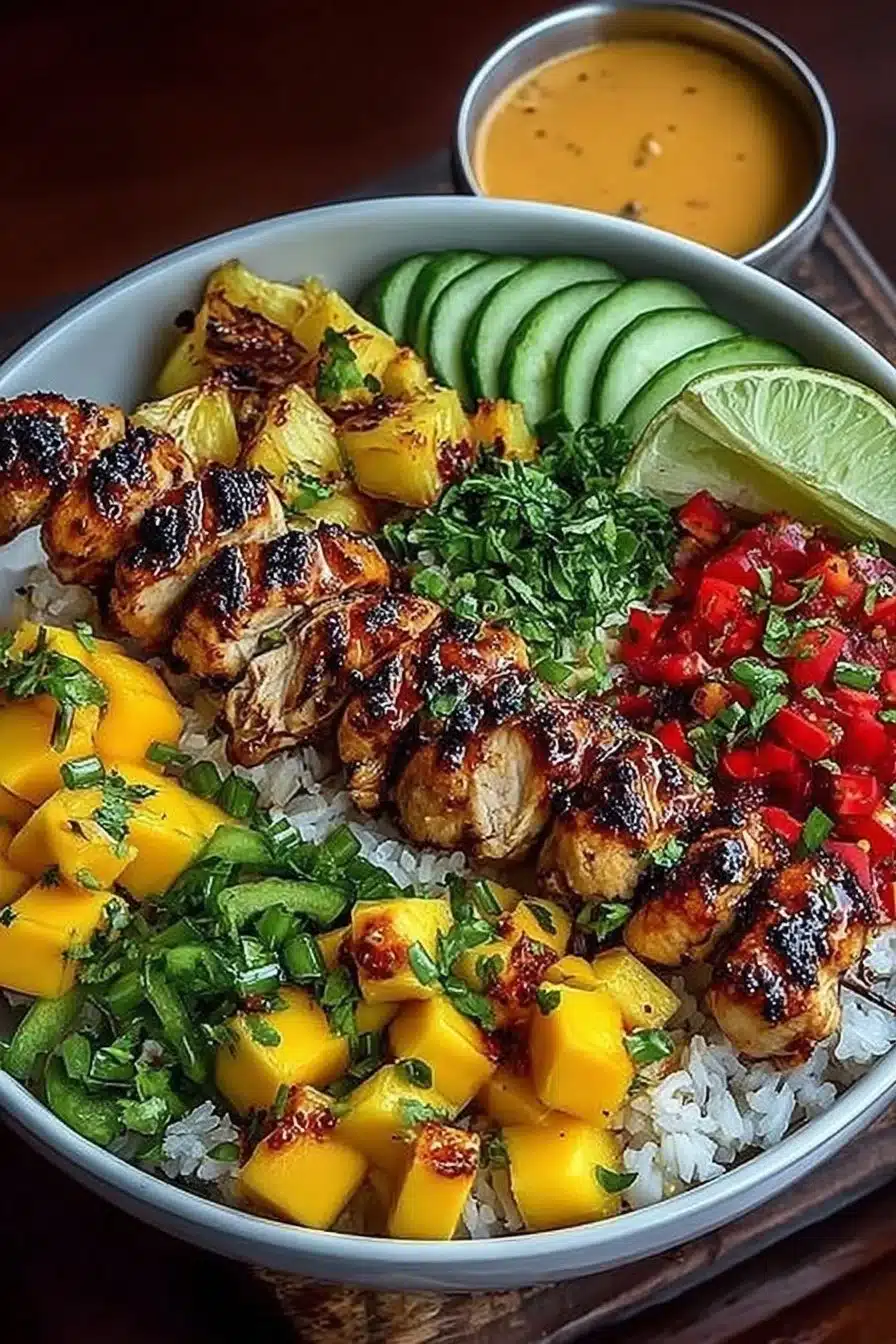 Easy 30-Minute Mango Chicken Rice Bowl Recipe for Busy Nights 2 30-Minute Chicken Mango Rice Bowl