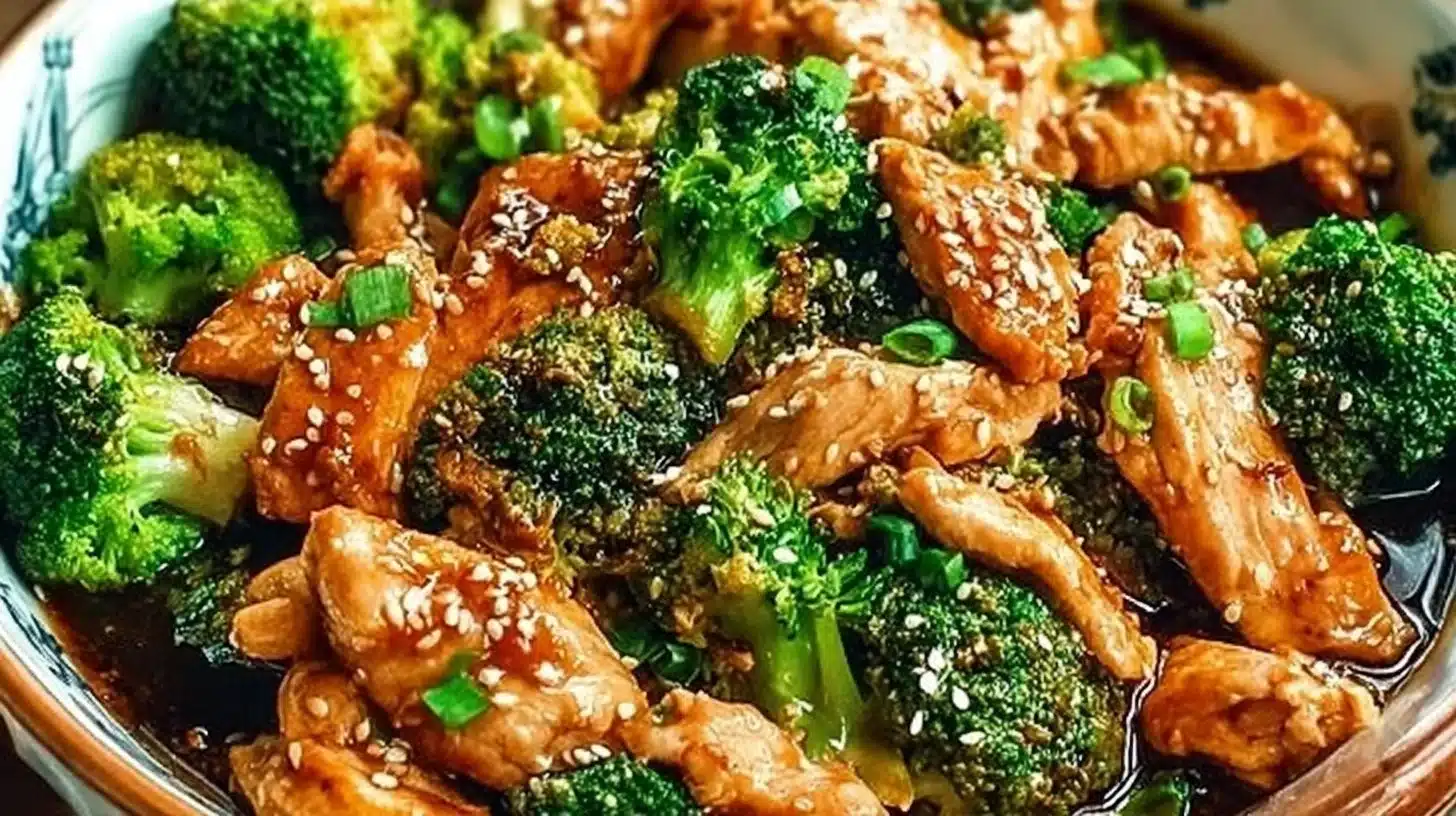 Easy Chinese Chicken and Broccoli Recipe for Weeknight Dinners 1 Easy Chinese chicken and broccoli dish served in a bowl