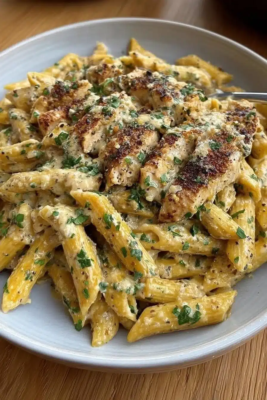 Garlic Parmesan Chicken and Pasta