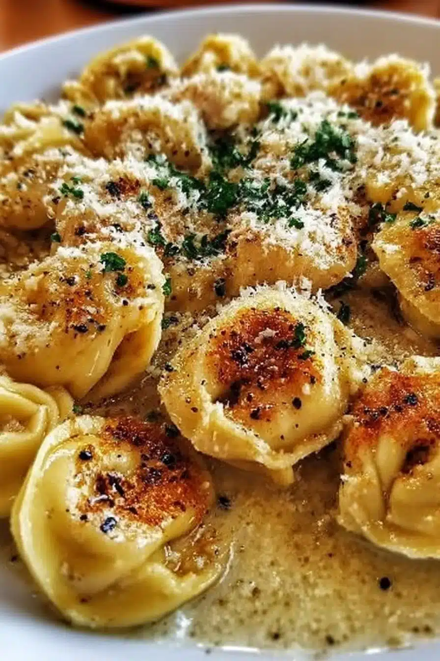 Garlic Parmesan Chicken Tortellini for a Creamy Comfort Food Dinner 2 Garlic Parmesan Chicken Tortellini