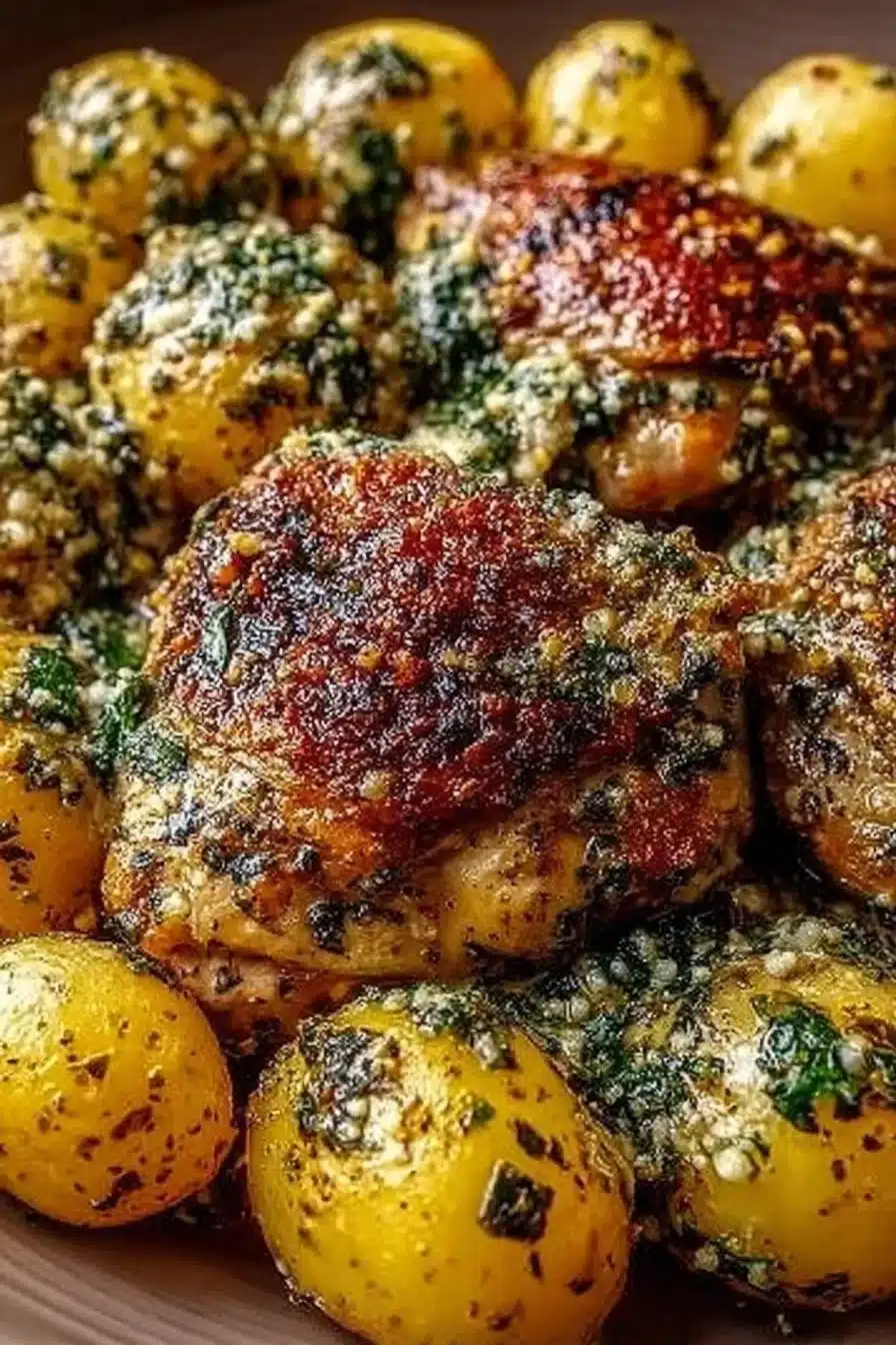 Garlic Parmesan Crockpot Chicken & Potatoes 2 Garlic Parmesan Crockpot Chicken & Potatoes