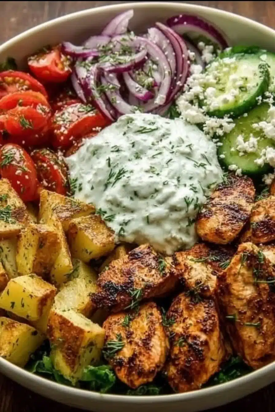 Healthy Greek Chicken Power Bowls: Weeknight Recipe 2 Greek Chicken Power Bowls