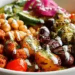 Healthy roasted vegetable lunch bowls for easy meal prep on weekdays