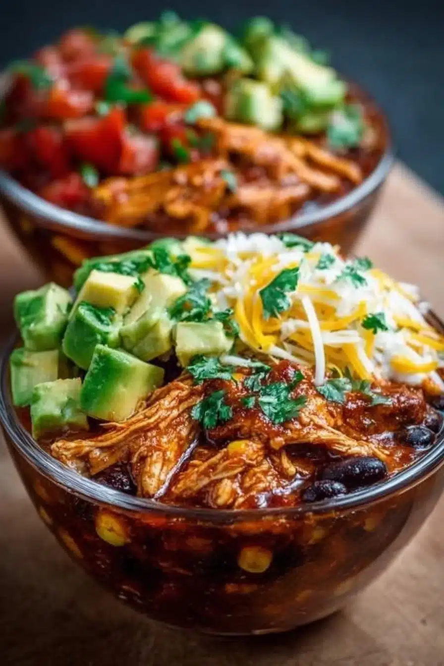 High-Protein Chicken Enchilada Bowls