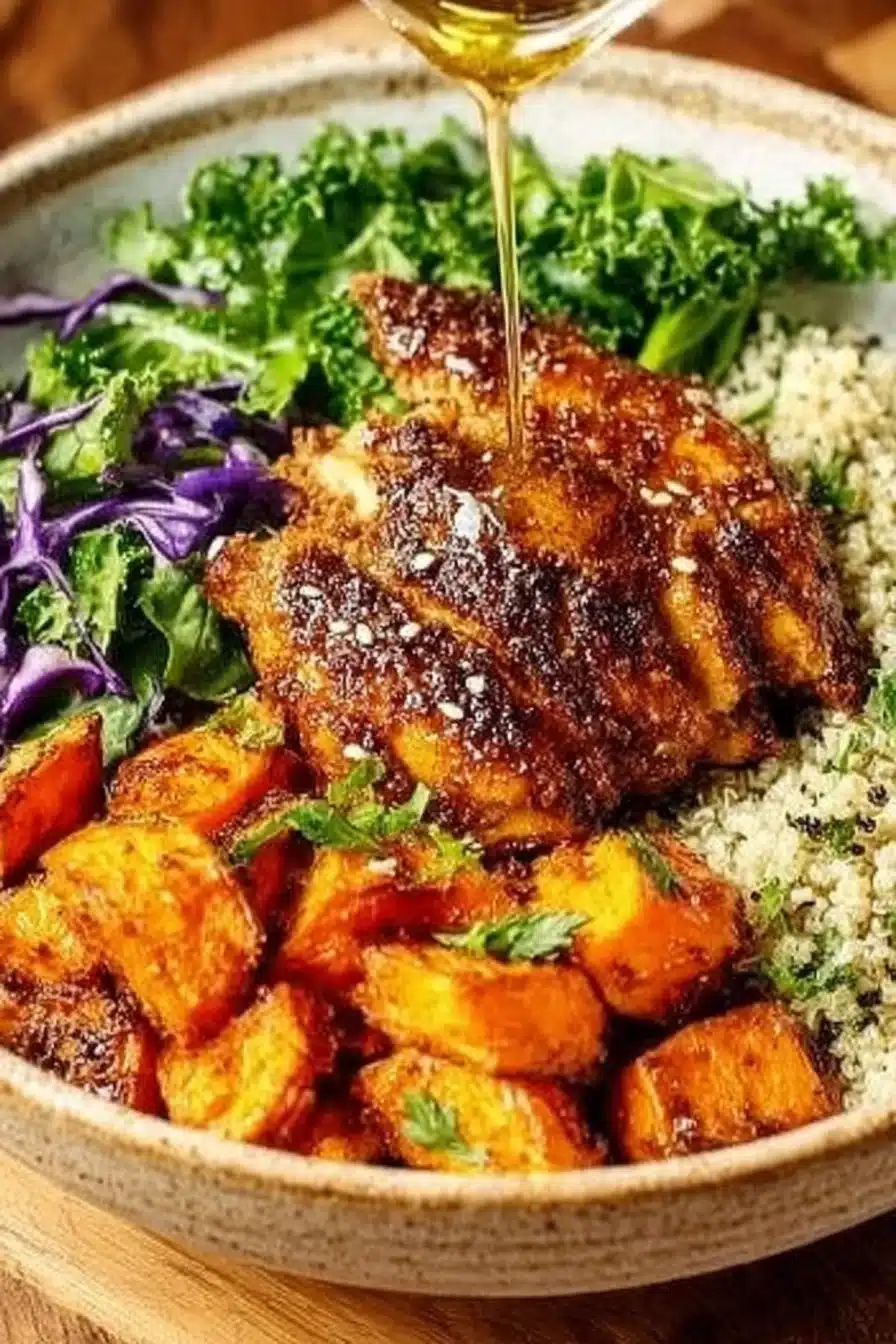 Easy Hot Honey Chicken Bowls Everyone Will Love 2 Hot Honey Chicken Bowls