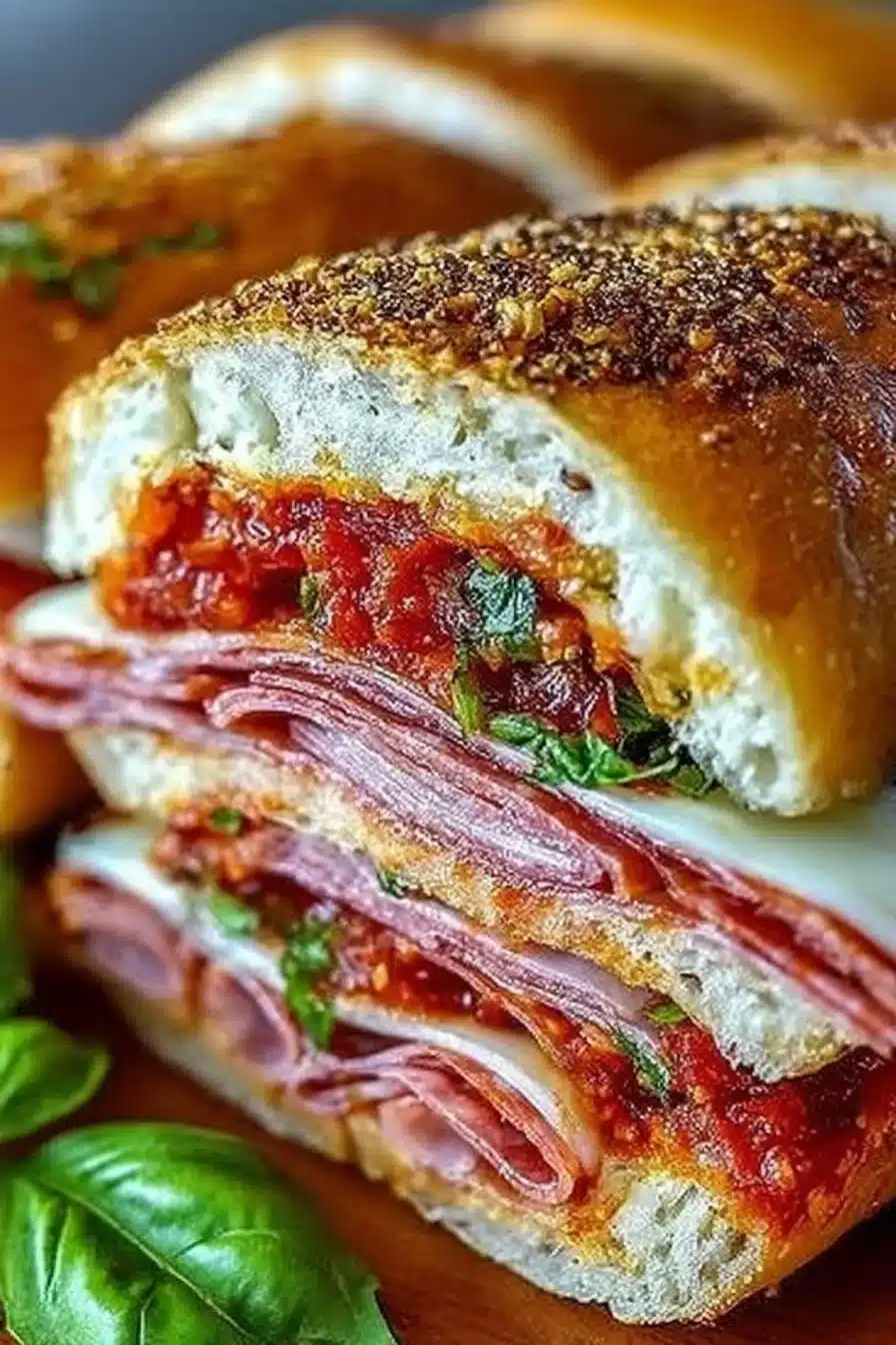 Baked Italian Grinder Sandwiches