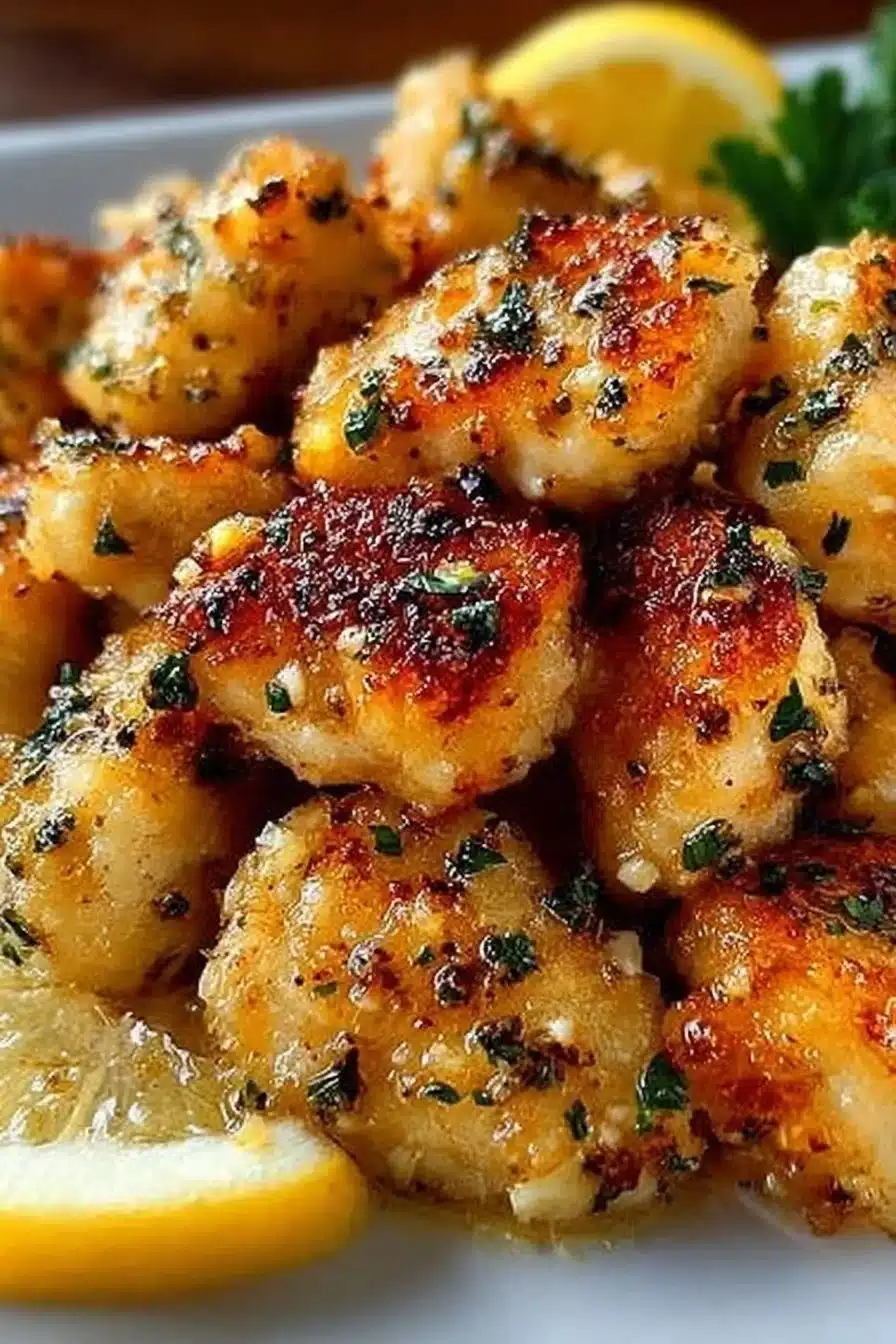 Lemon Garlic Chicken Bites for Simple Fresh Comfort Food 2 Lemon Garlic Chicken Bites