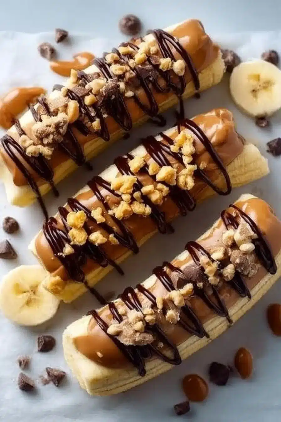 Low Calorie Frozen Banana Snickers for Easy Healthy Treats 2 Low Calorie Frozen Banana Snickers