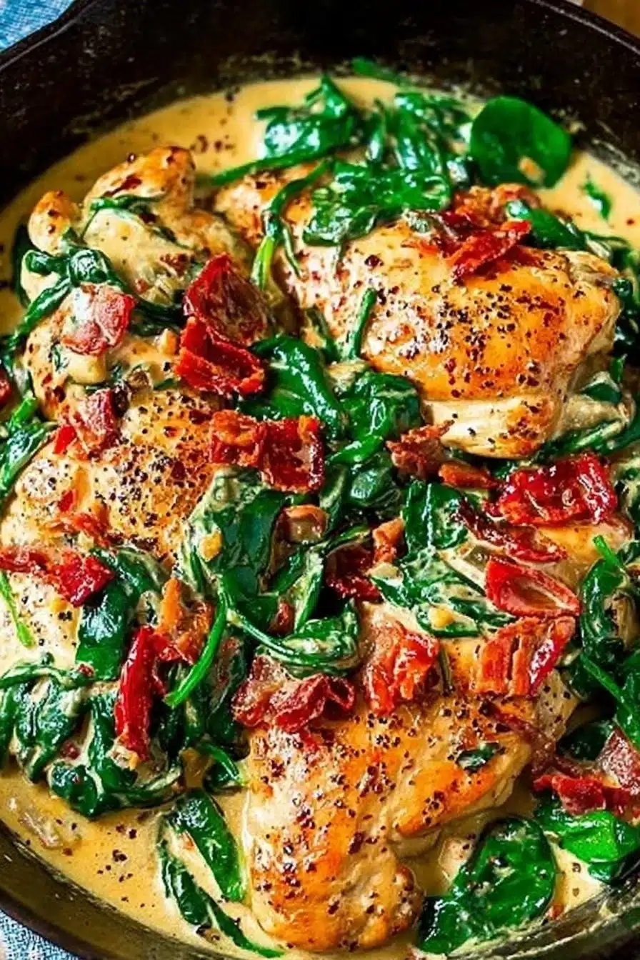 Low Carb Creamy Tuscan Chicken