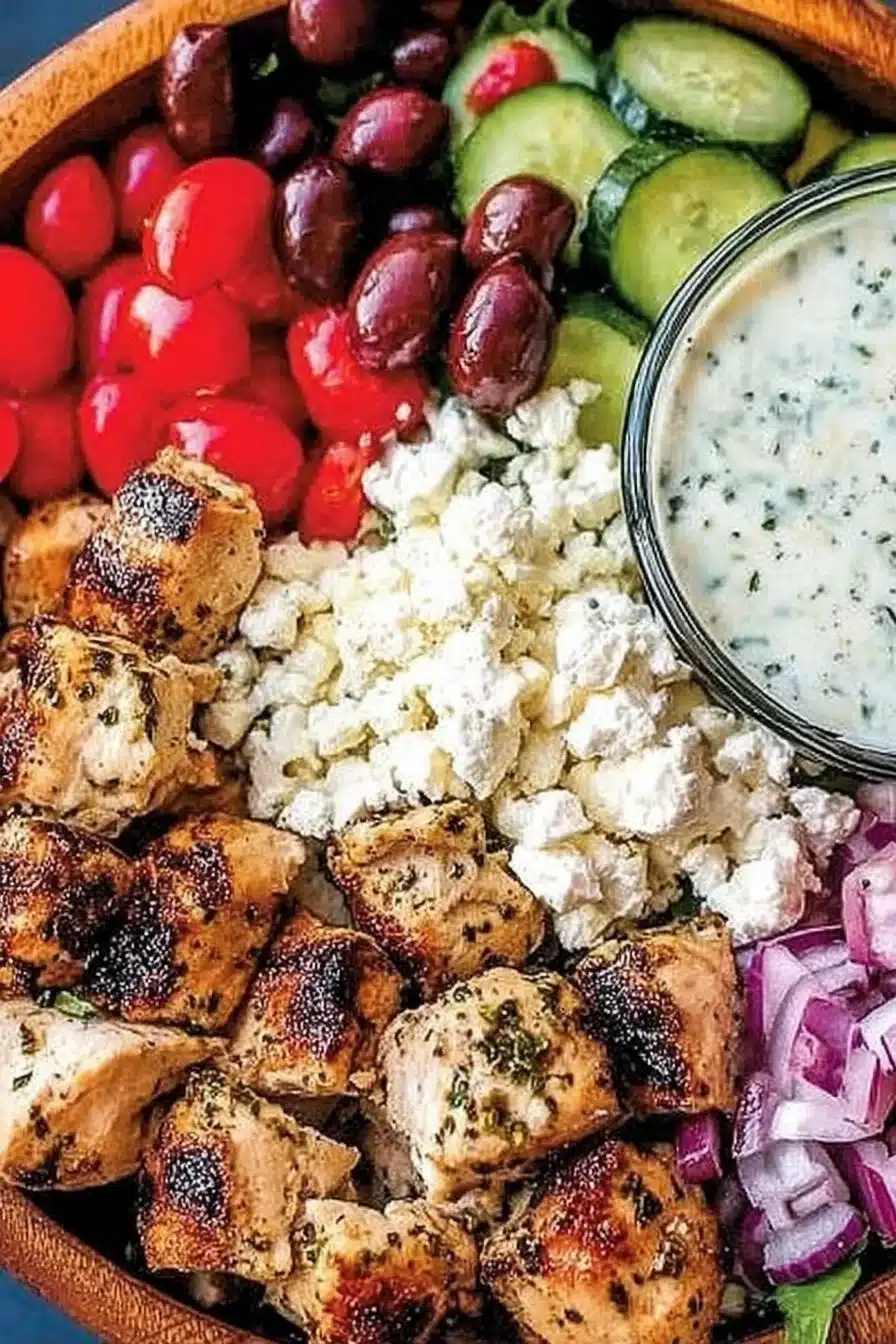 Low-Carb & Keto Greek Chicken Bowls for Simple Summer Dinners 2 Low-Carb & Keto Greek Chicken Bowls
