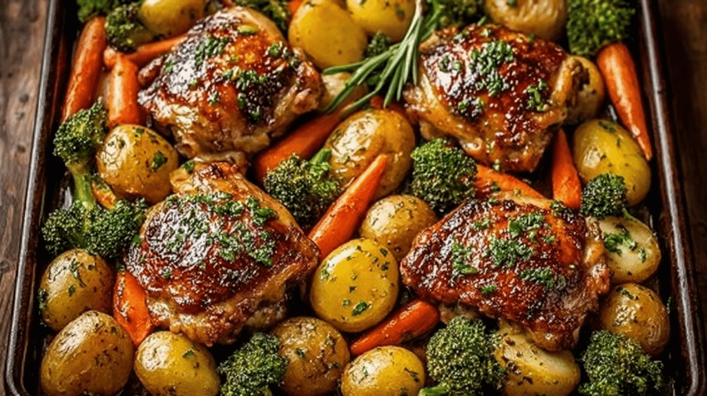 One Pan Chicken and Potatoes Recipe