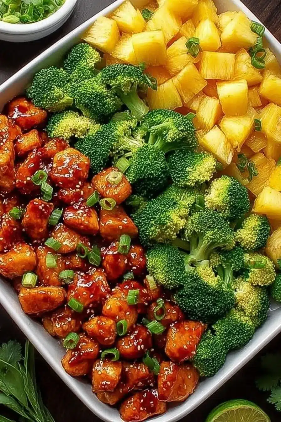 Sheet Pan Pineapple Chicken and Broccoli for Quick and Colorful Weeknight Meals 2 Sweet Sheet Pan Pineapple Chicken and Broccoli