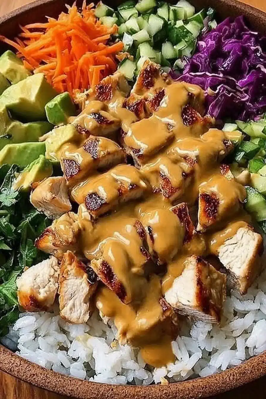 Thai Peanut Chicken Buddha Bowl: A Protein-Packed Recipe 2 Thai Peanut Chicken Buddha Bowl