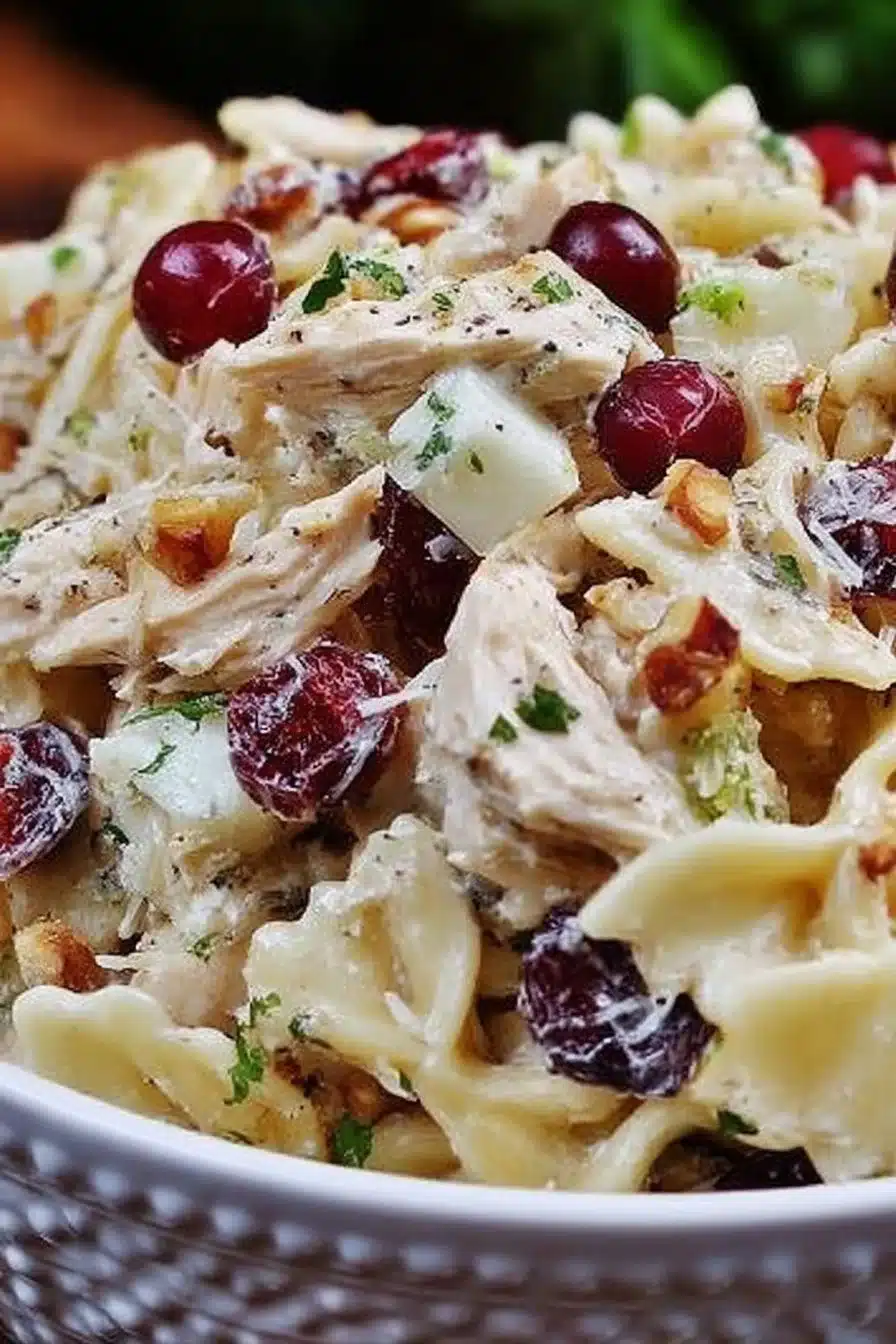 Waldorf Chicken Pasta Salad