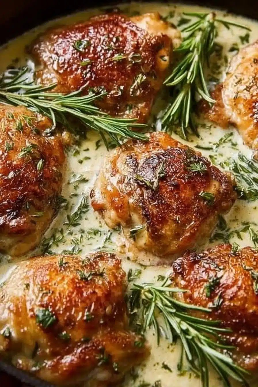 White Wine Chicken Thighs