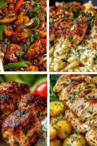 10 Delicious Chicken Dinner Recipes for Busy Weeknights A collection of 10 delicious chicken dinner recipes for busy weeknights.