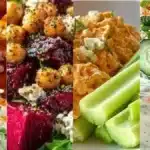 A colorful crunchy salad showcasing fresh vegetables and vibrant toppings