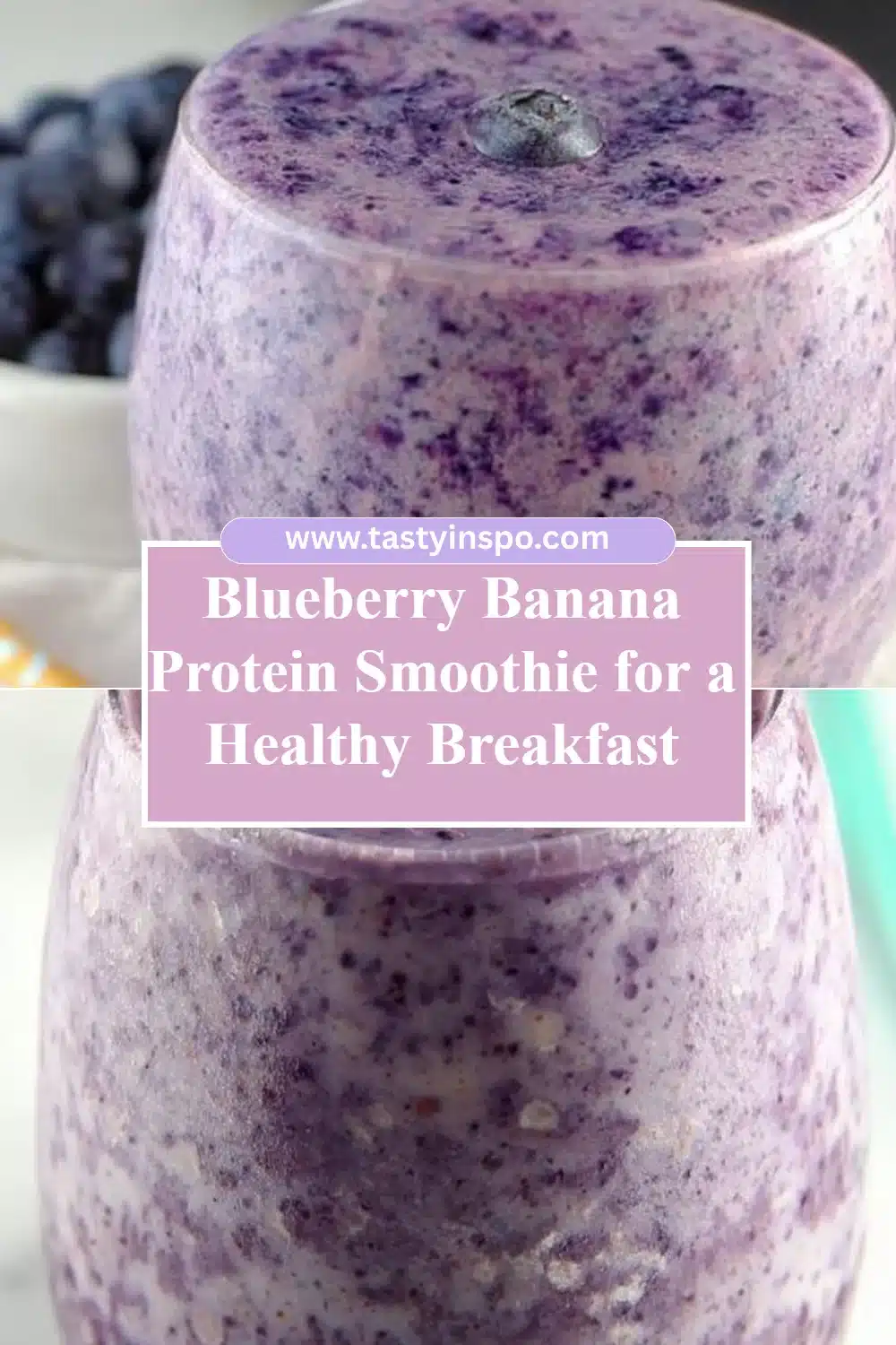 Blueberry Banana Protein Smoothie for a Healthy Breakfast 3 Blueberry Banana Protein Smoothie for a Healthy Breakfast