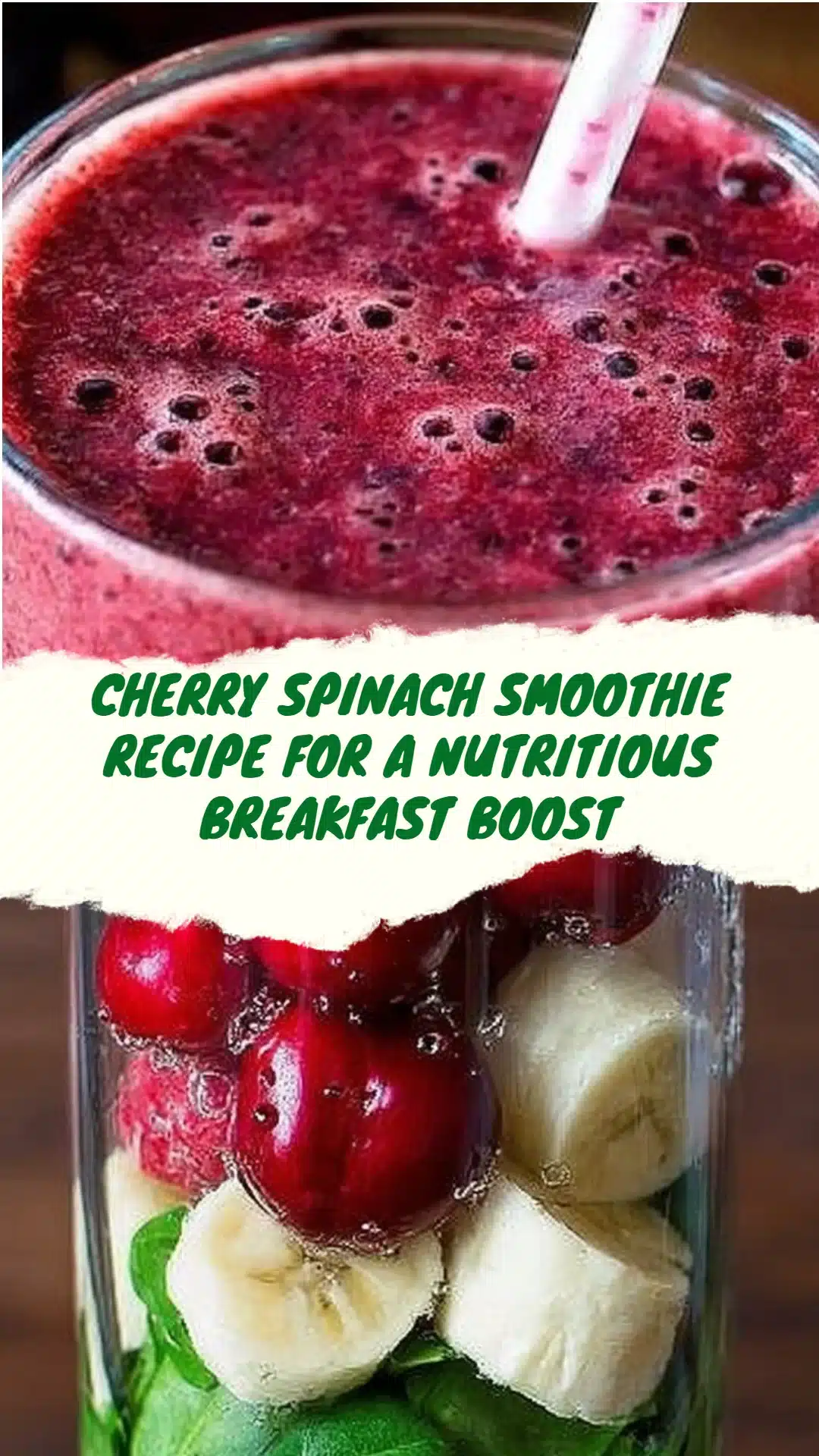 Cherry Spinach Smoothie Recipe for a Nutritious Breakfast Boost