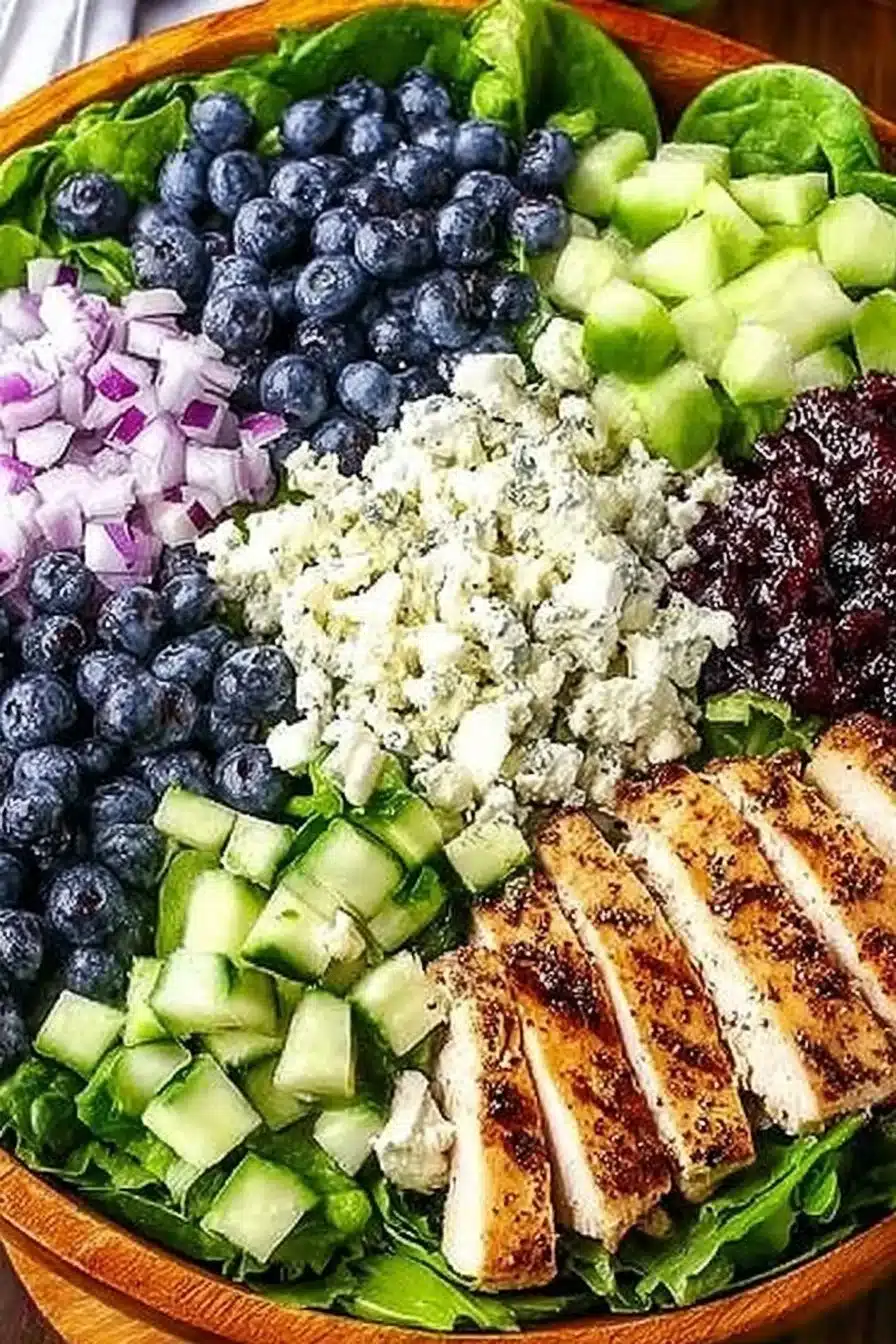 Protein-Packed Chicken Blueberry Feta Salad Recipe 2 Chicken Blueberry Feta Salad