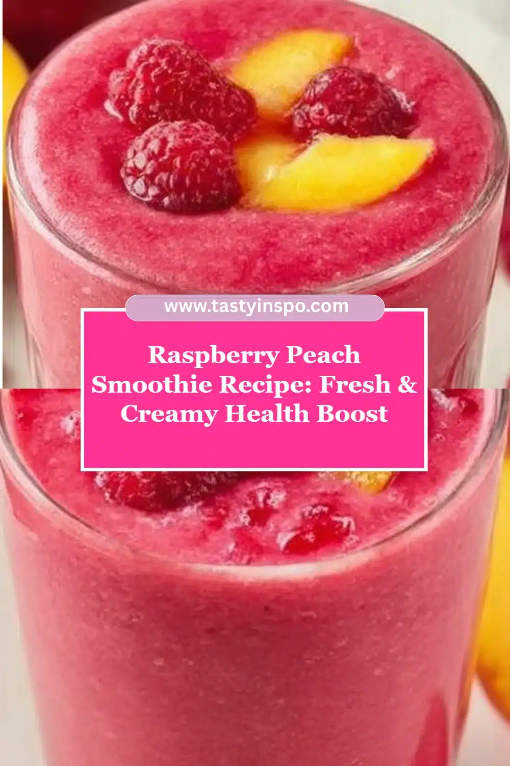 Raspberry Peach Smoothie Recipe: Fresh & Creamy Health Boost 3 Raspberry Peach Smoothie Recipe: Fresh & Creamy Health Boost