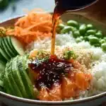 Colorful California Sushi Bowl with fresh ingredients and vibrant presentation