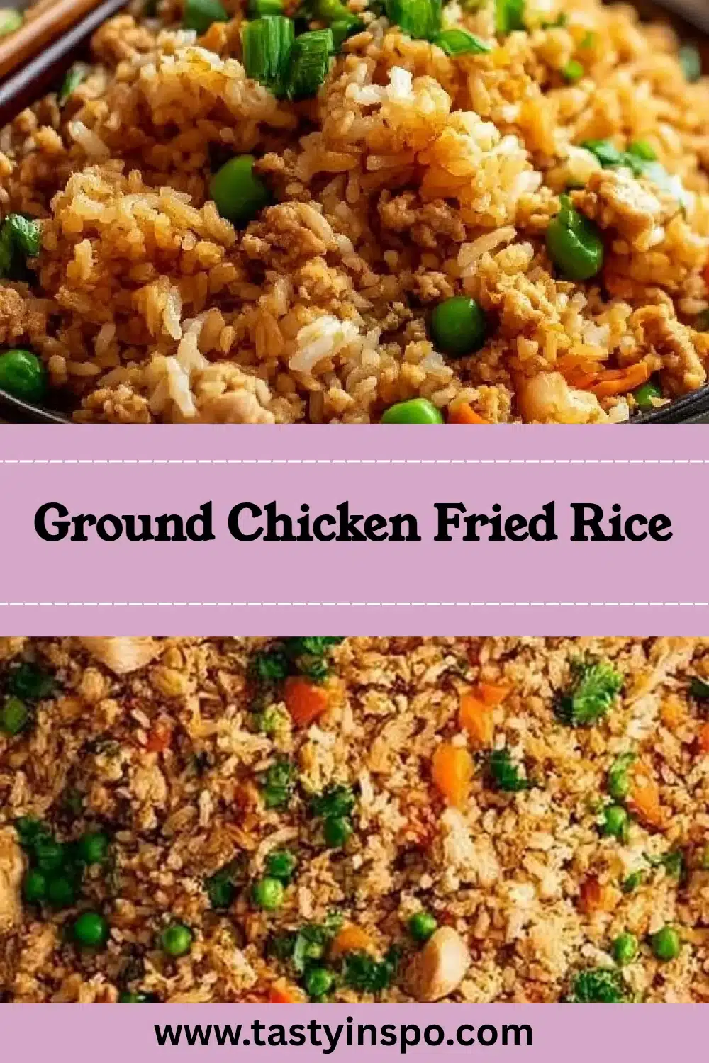 Ground Chicken Fried Rice for easy dinner 3 Ground Chicken Fried Rice